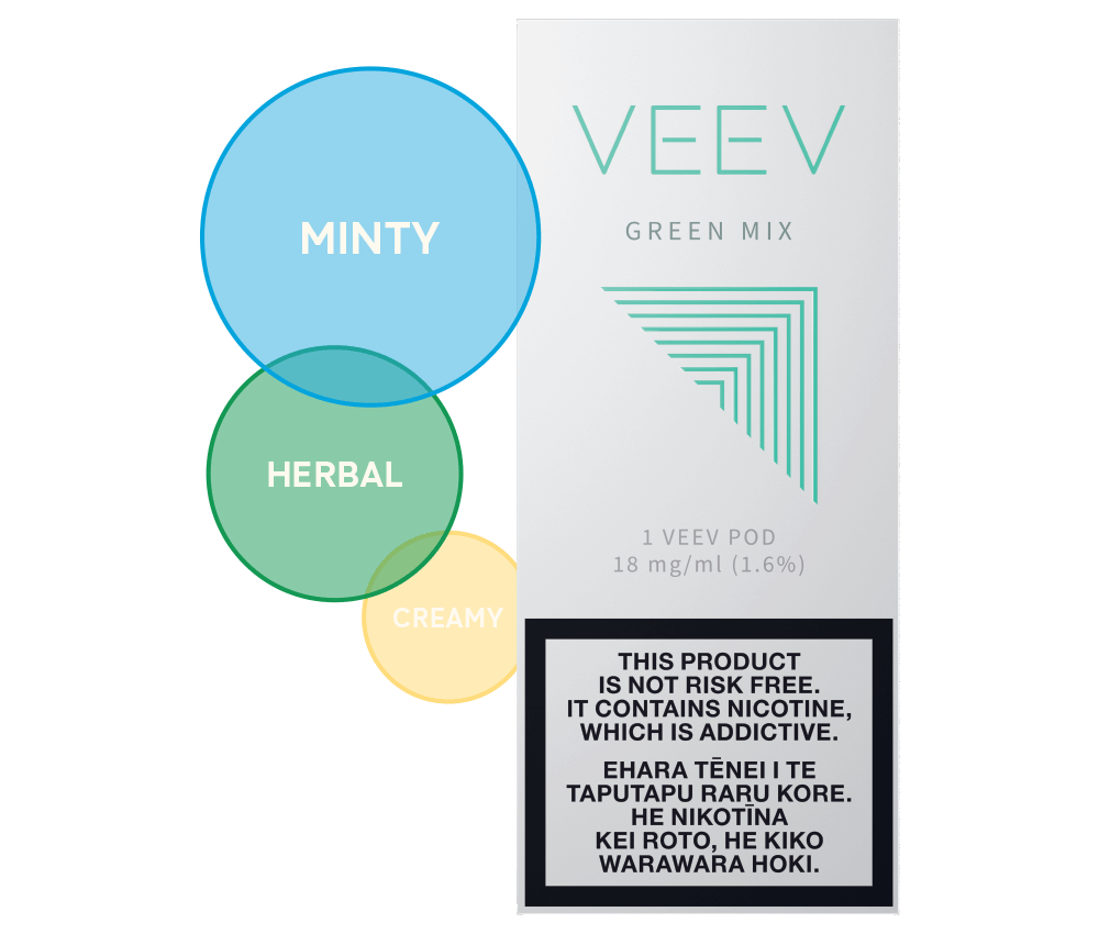Green Mix VEEV vape pods