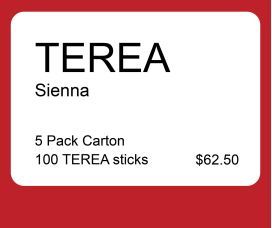 TEREA Sienna 5 Pack Carton