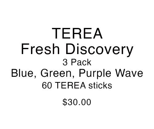 TEREA Fresh Discovery 3 Pack (Blue, Green, Purple Wave)