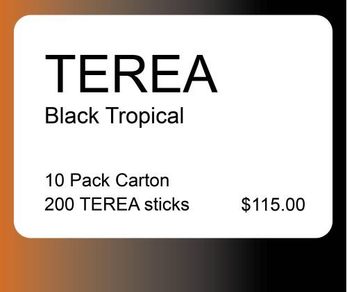 TEREA Black Tropical 10 Pack Carton