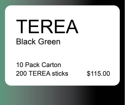 TEREA Black Green 10 Pack Carton