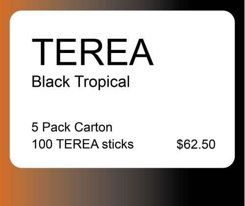TEREA Black Tropical 5 Pack Carton