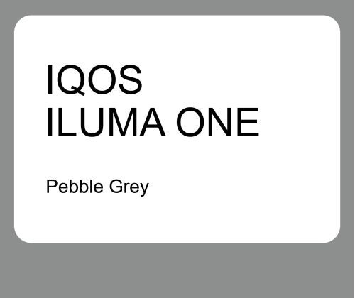 ILUMA One Pebble Grey device